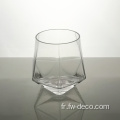 Verres en verre polygonal en verre verres de whisky